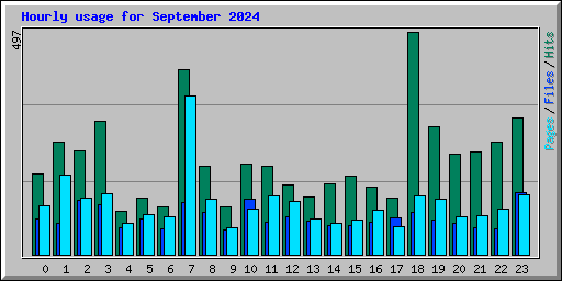 Hourly usage for September 2024